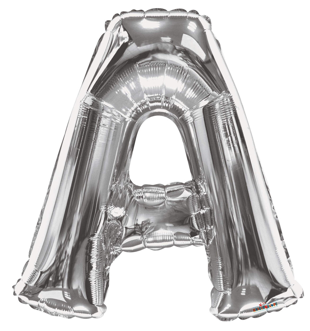 A-Z Letters Foil Balloon Silver 34-in
