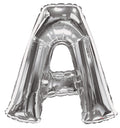 A-Z Letters Foil Balloon Silver 34-in