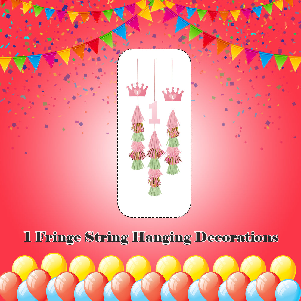 1 Fringe String Hanging Decorations 14-in