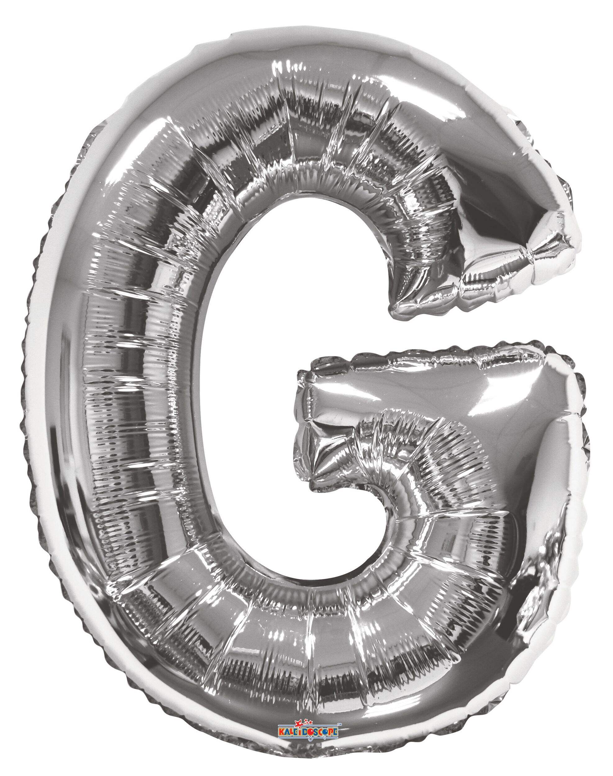 A-Z Letters Foil Balloon Silver 34-in