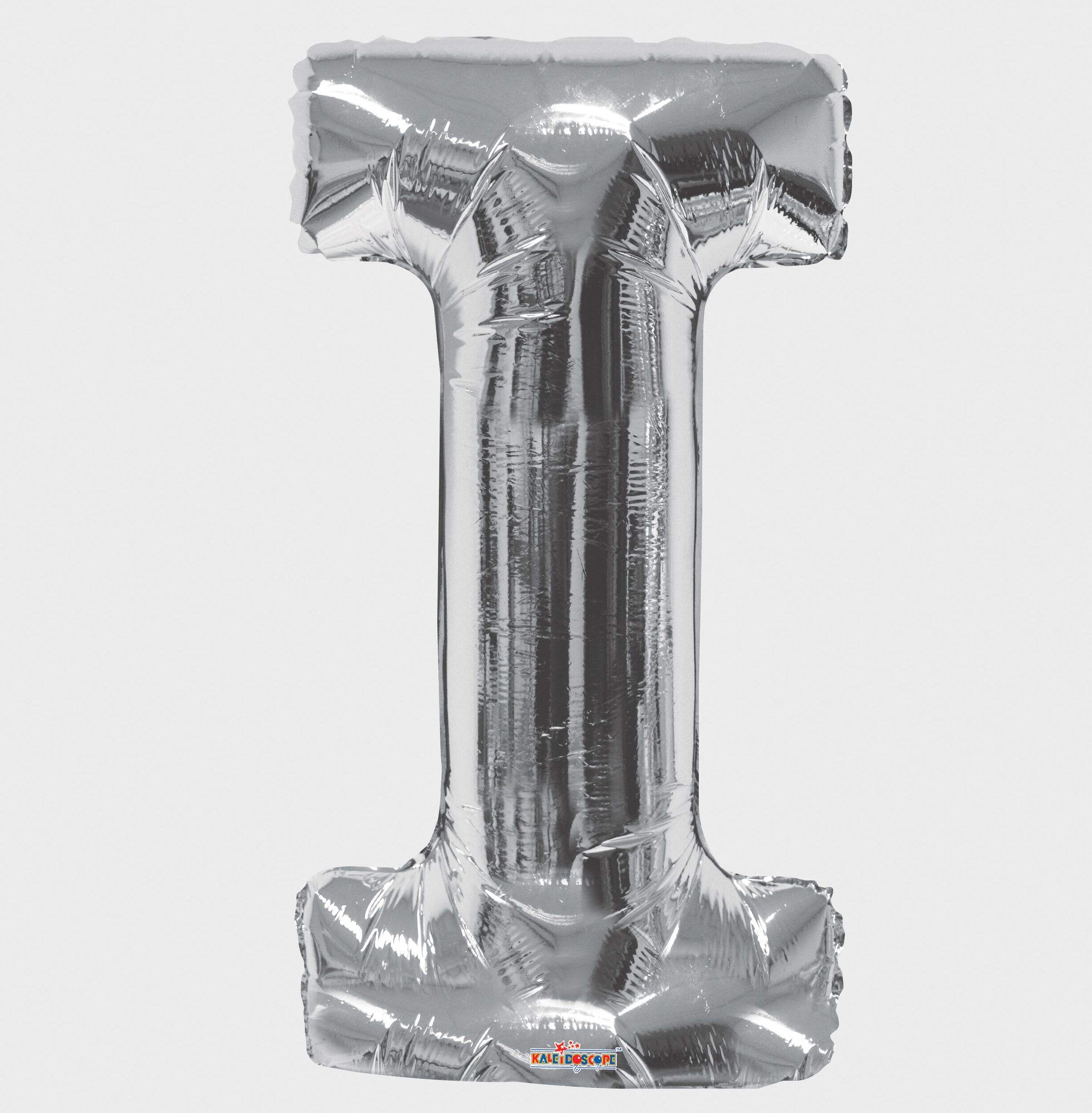 A-Z Letters Foil Balloon Silver 34-in