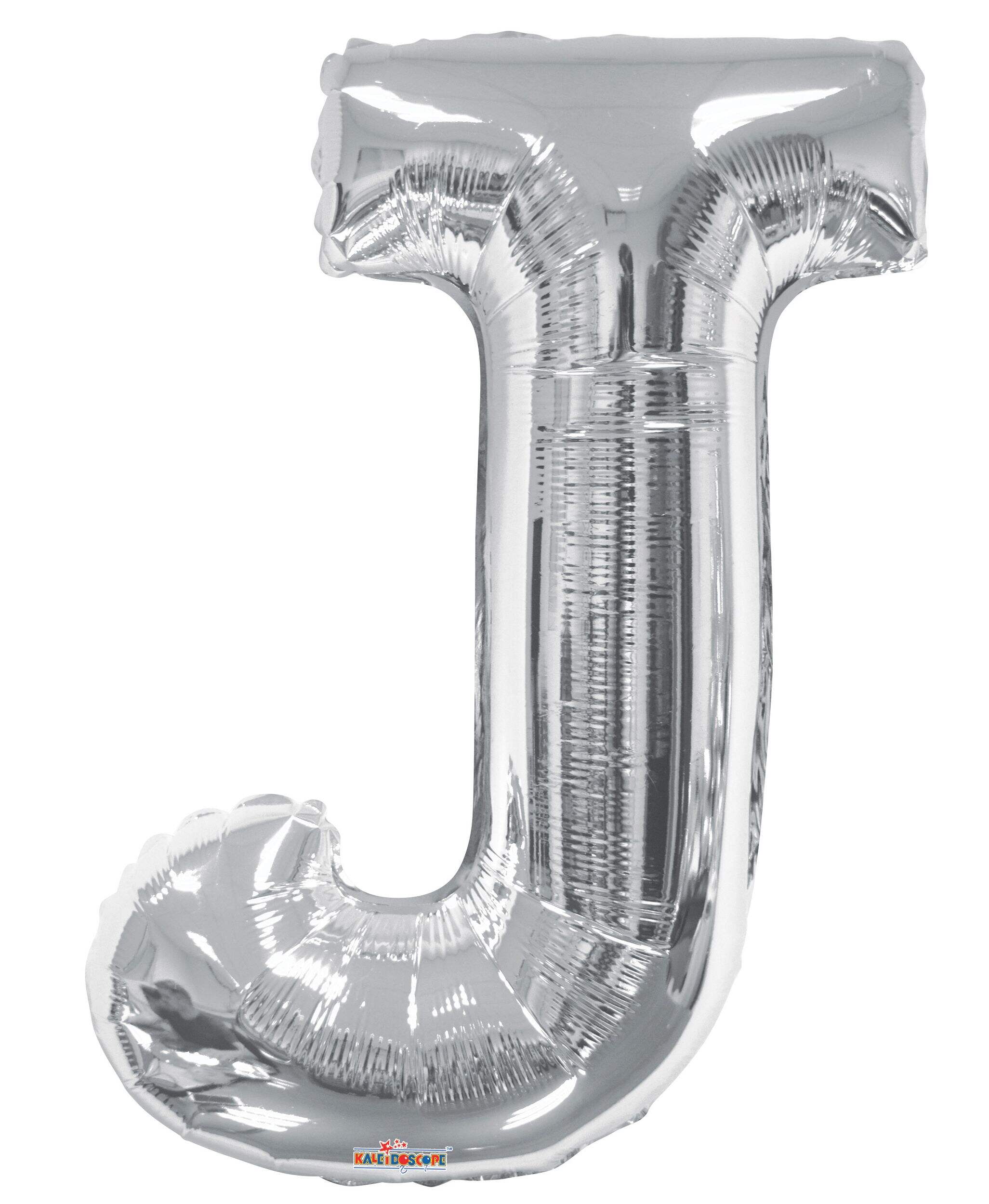 A-Z Letters Foil Balloon Silver 34-in