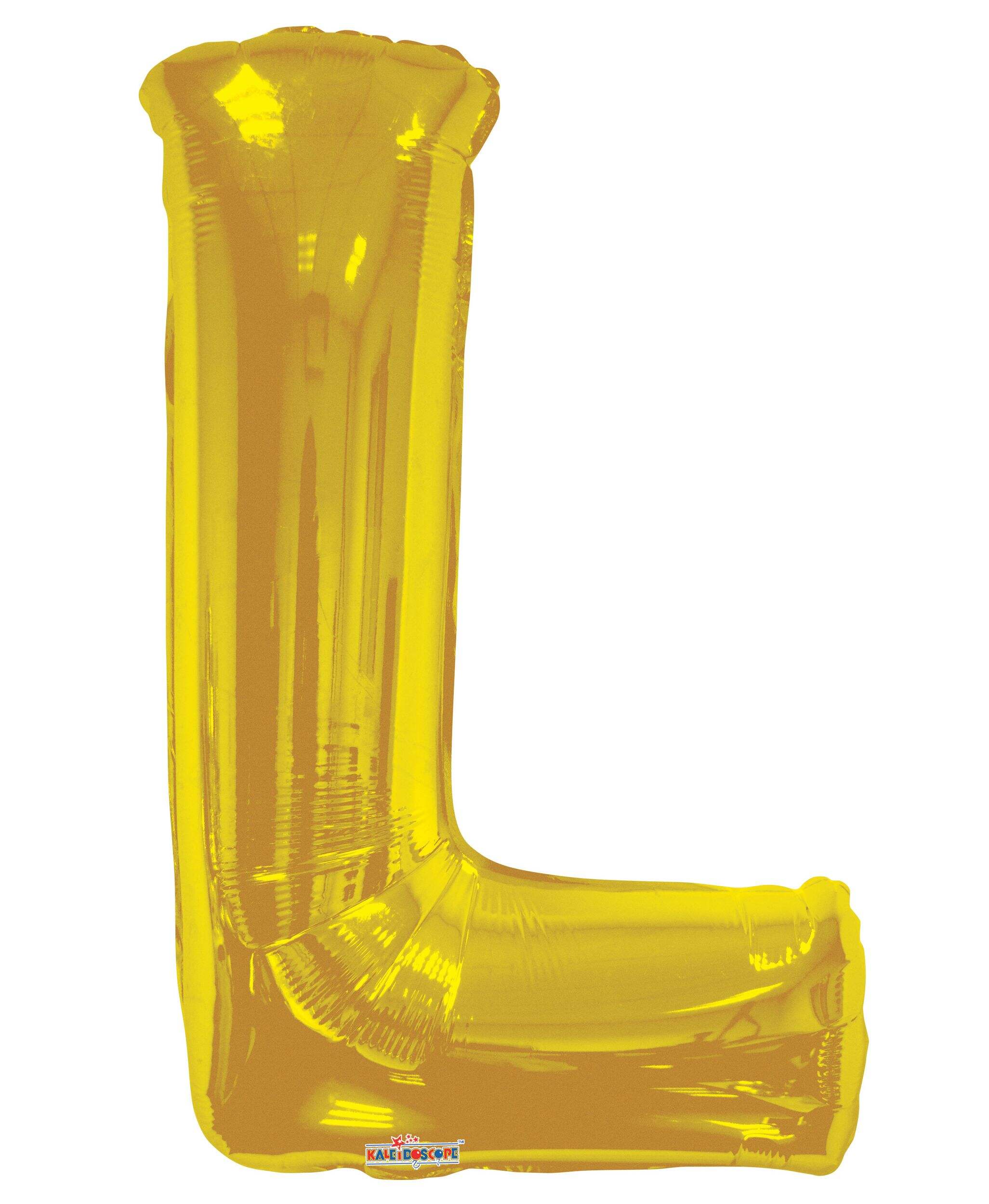 A-Z Letters Foil Balloon Gold 34-in