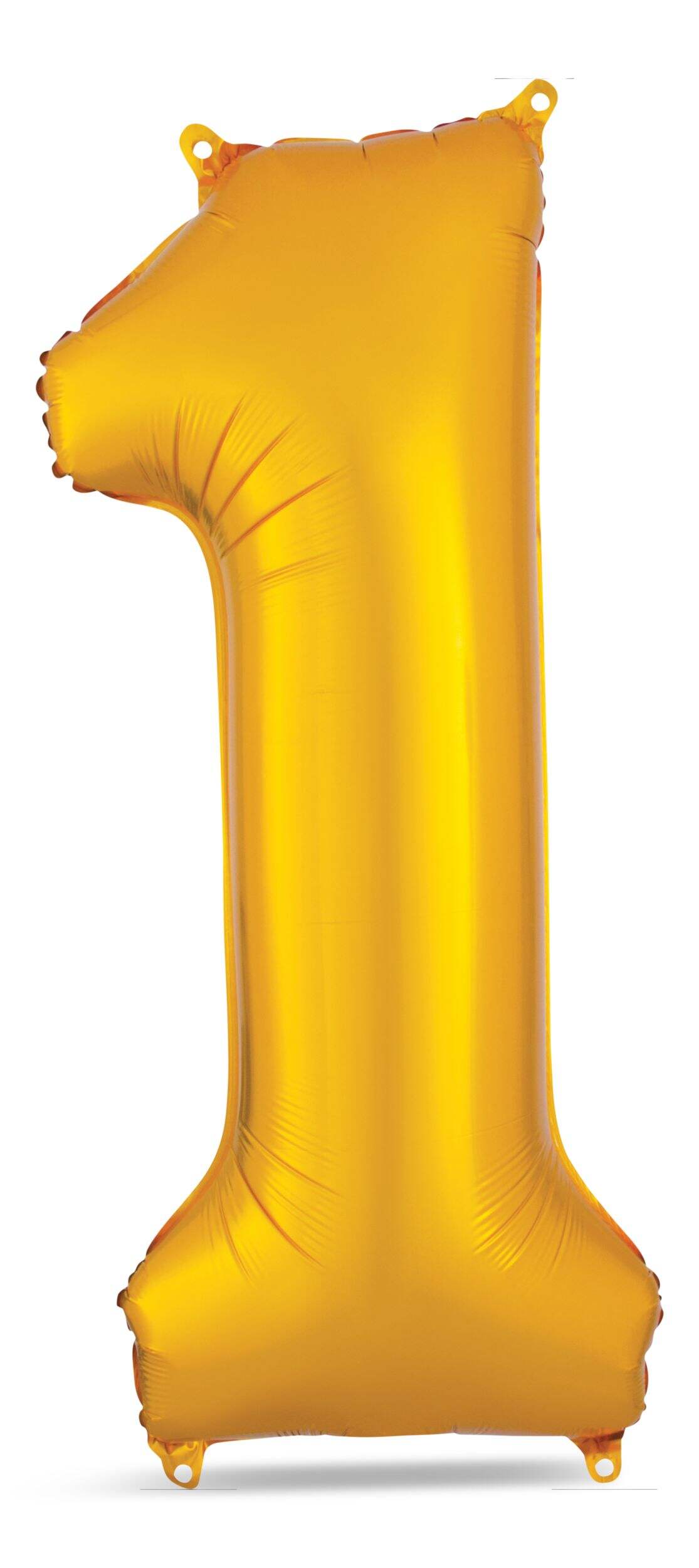 0-9 Numbers Foil Balloon Gold 34-in