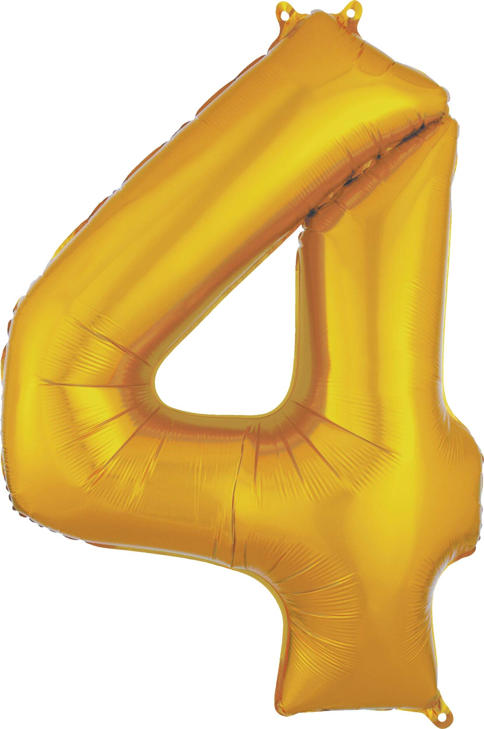 0-9 Numbers Foil Balloon Gold 34-in