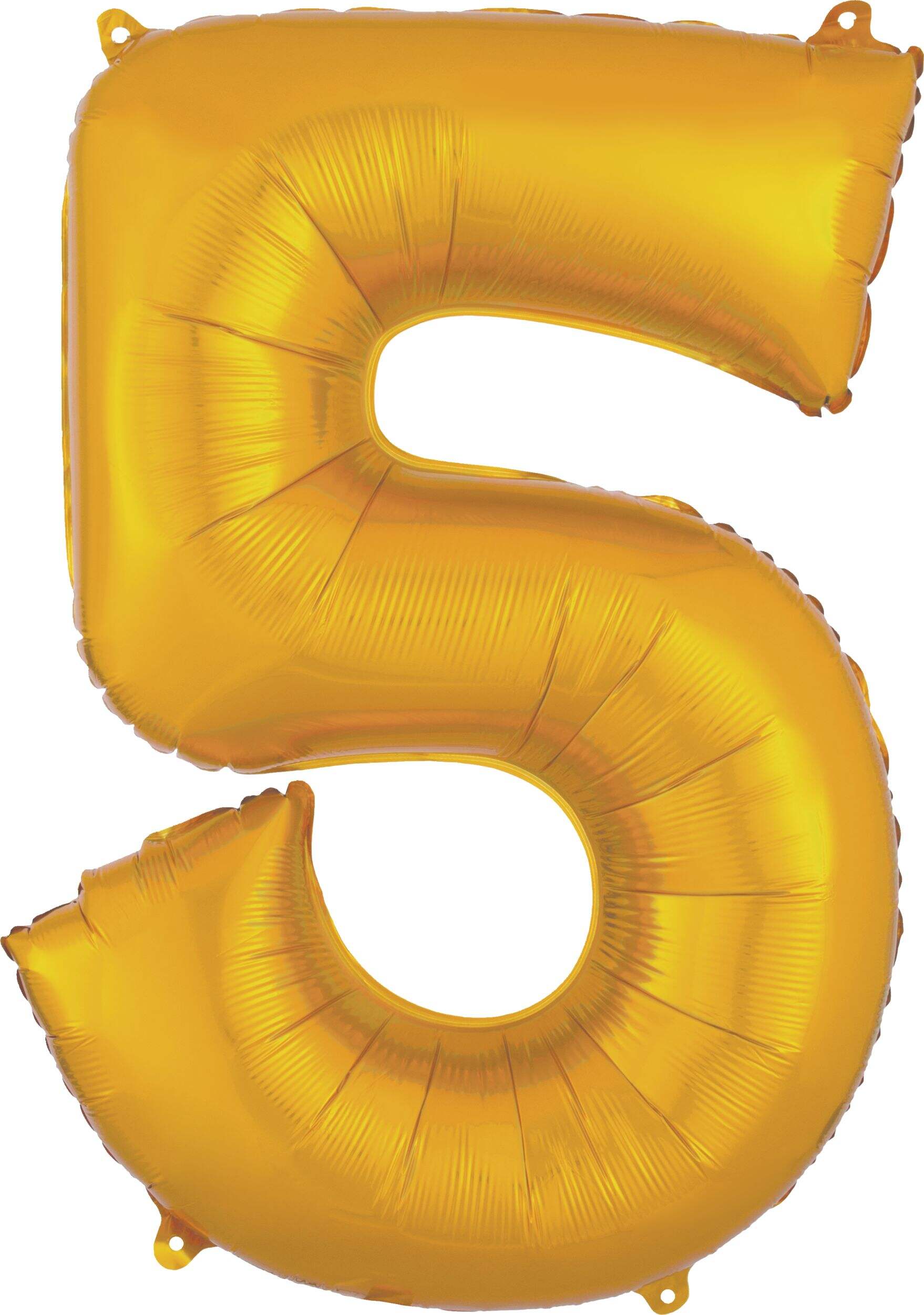 0-9 Numbers Foil Balloon Gold 34-in