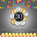 30 Sparkling Birthday Balloon Bouquet with Latex Balloons 10-pk