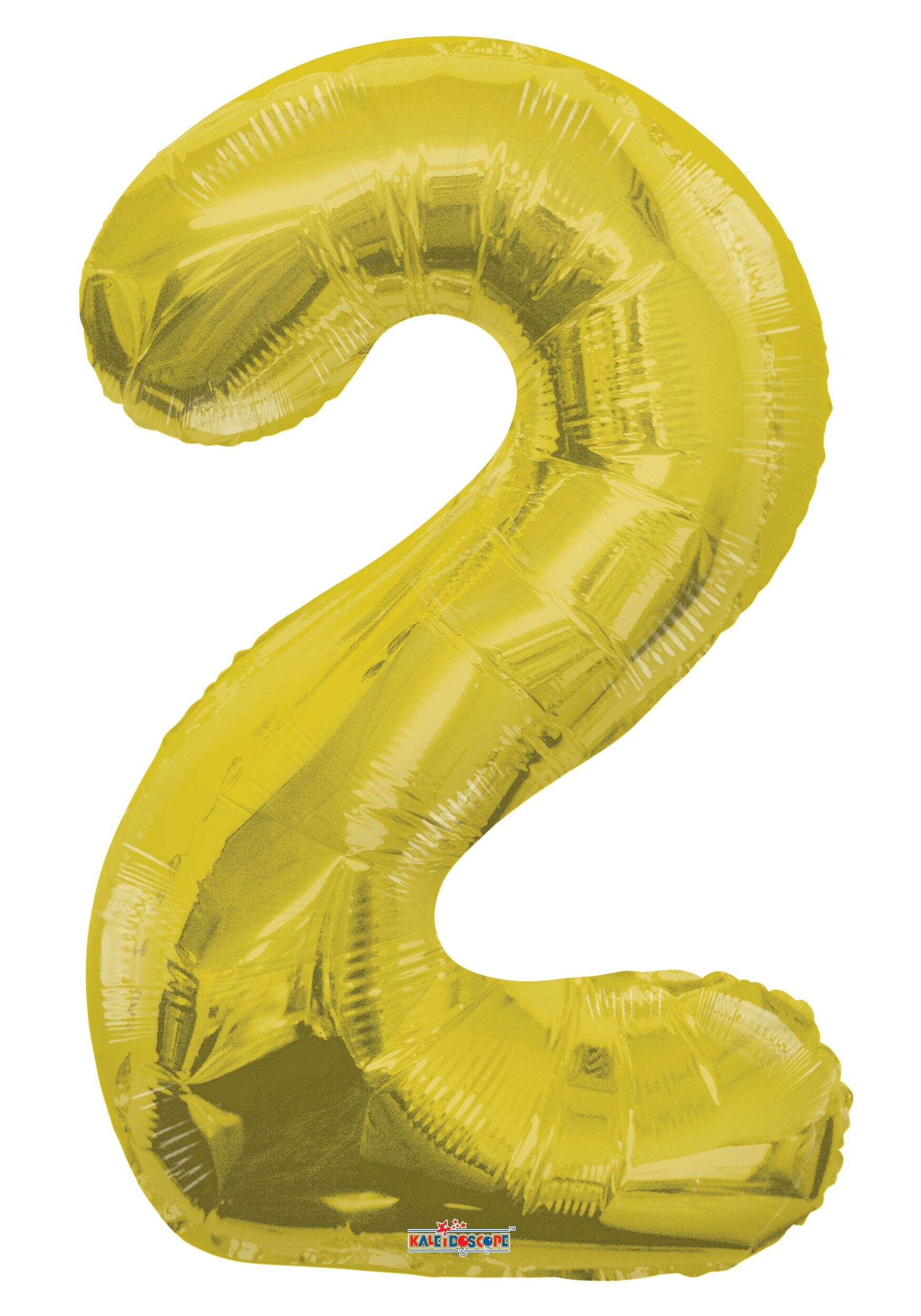 0-9 Numbers Foil Balloon Gold 34-in