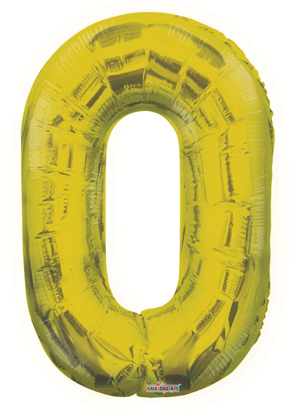 0-9 Numbers Foil Balloon Gold 34-in