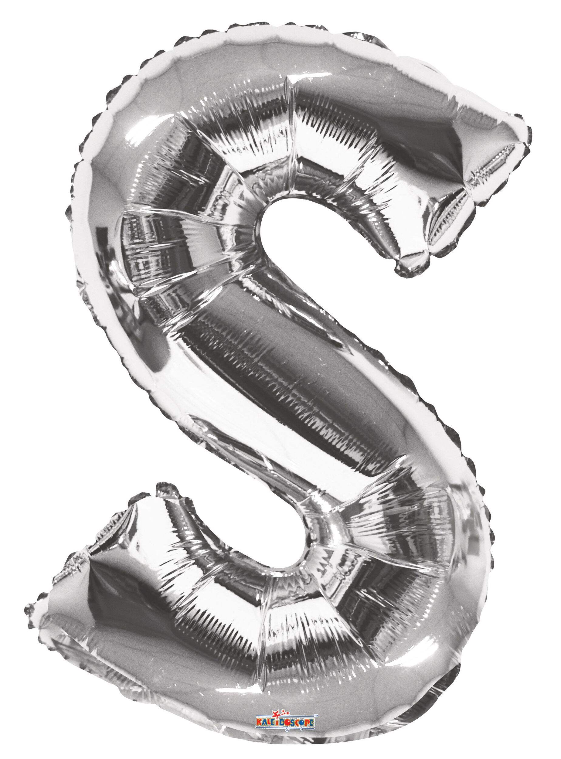 A-Z Letters Foil Balloon Silver 34-in