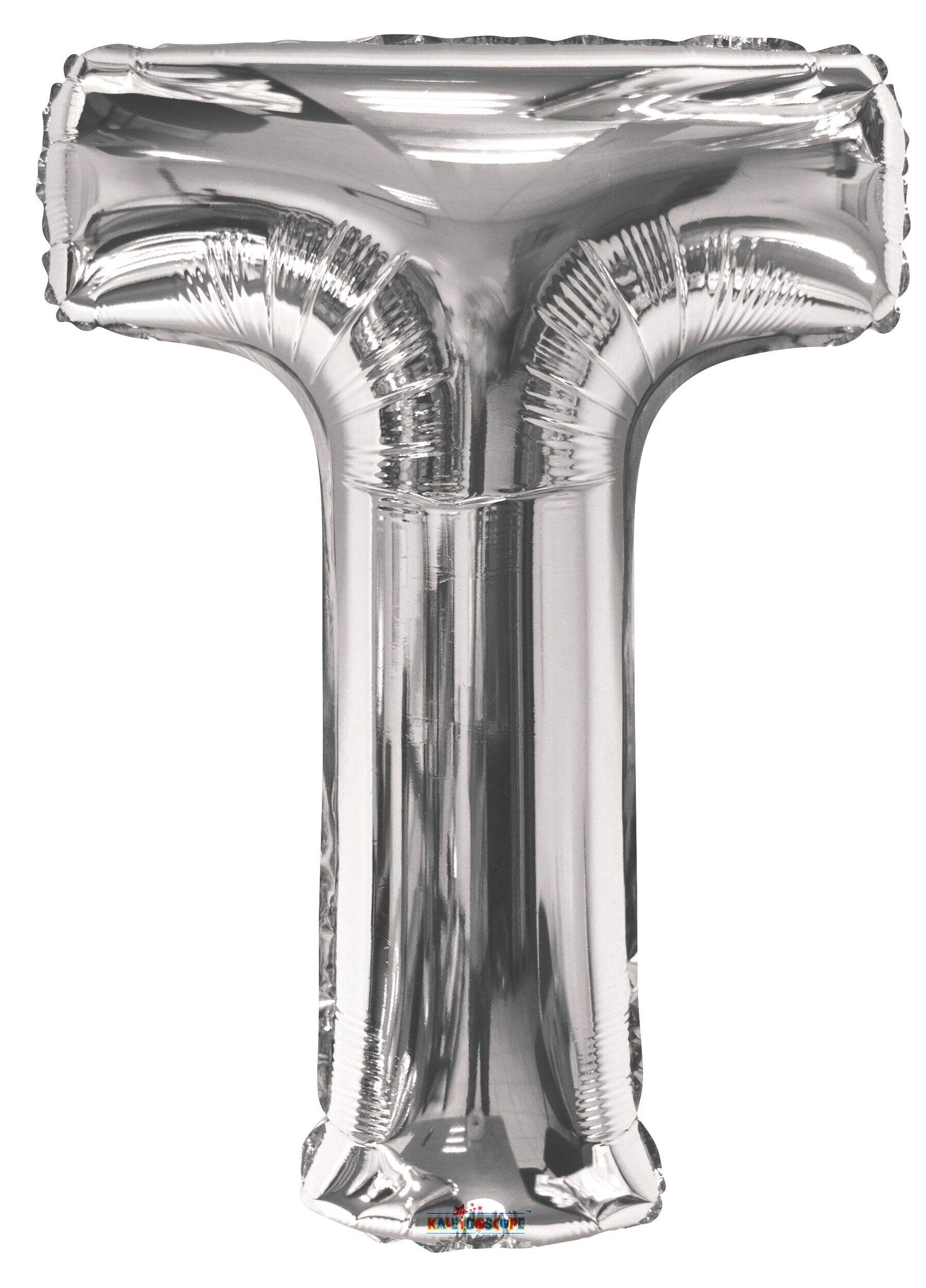 A-Z Letters Foil Balloon Silver 34-in