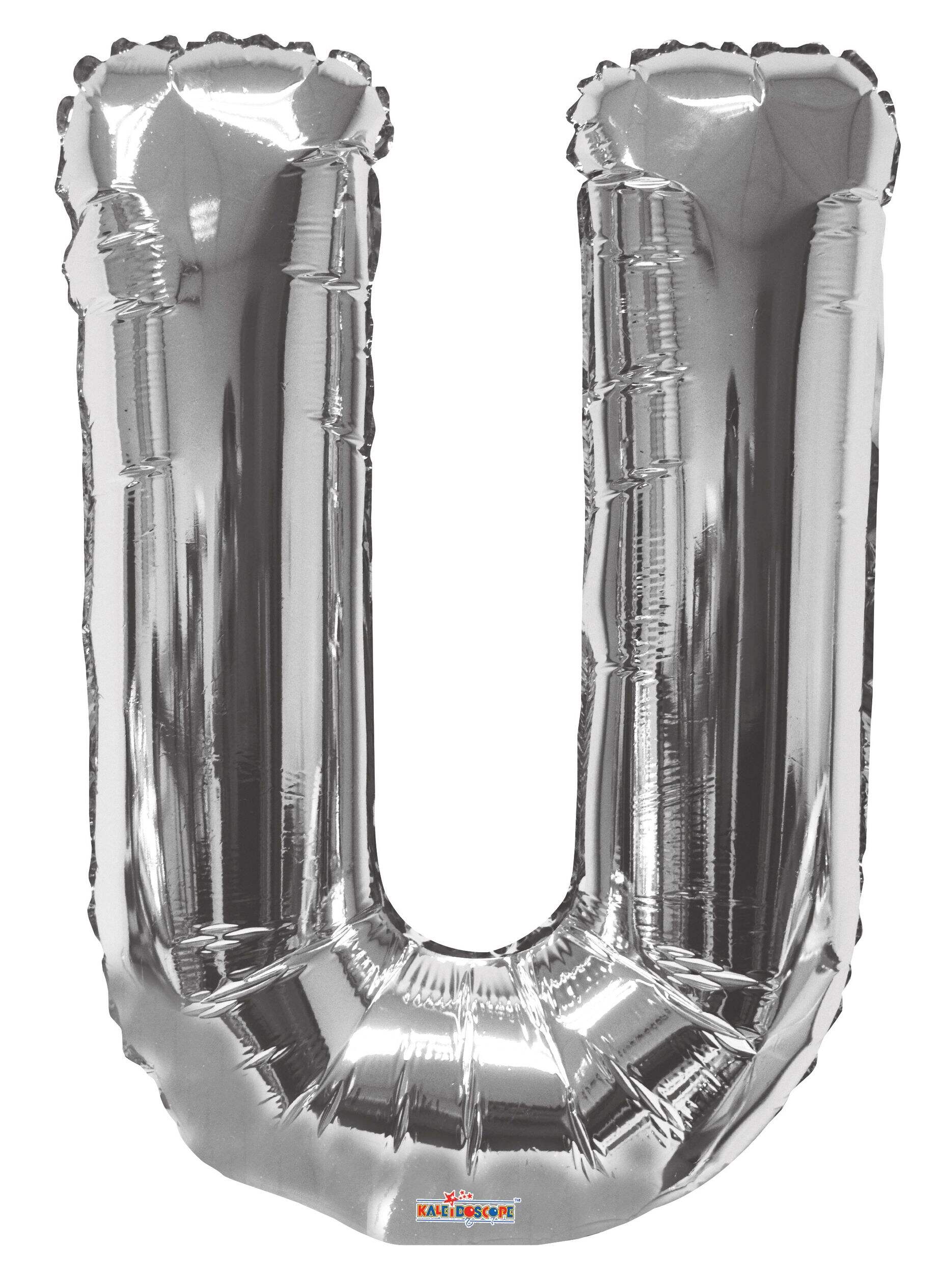A-Z Letters Foil Balloon Silver 34-in