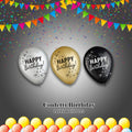 Confetti Birthday Latex Balloons 11-in
