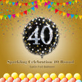 Sparkling Celebration 40 Round Satin Foil Balloon 18-in