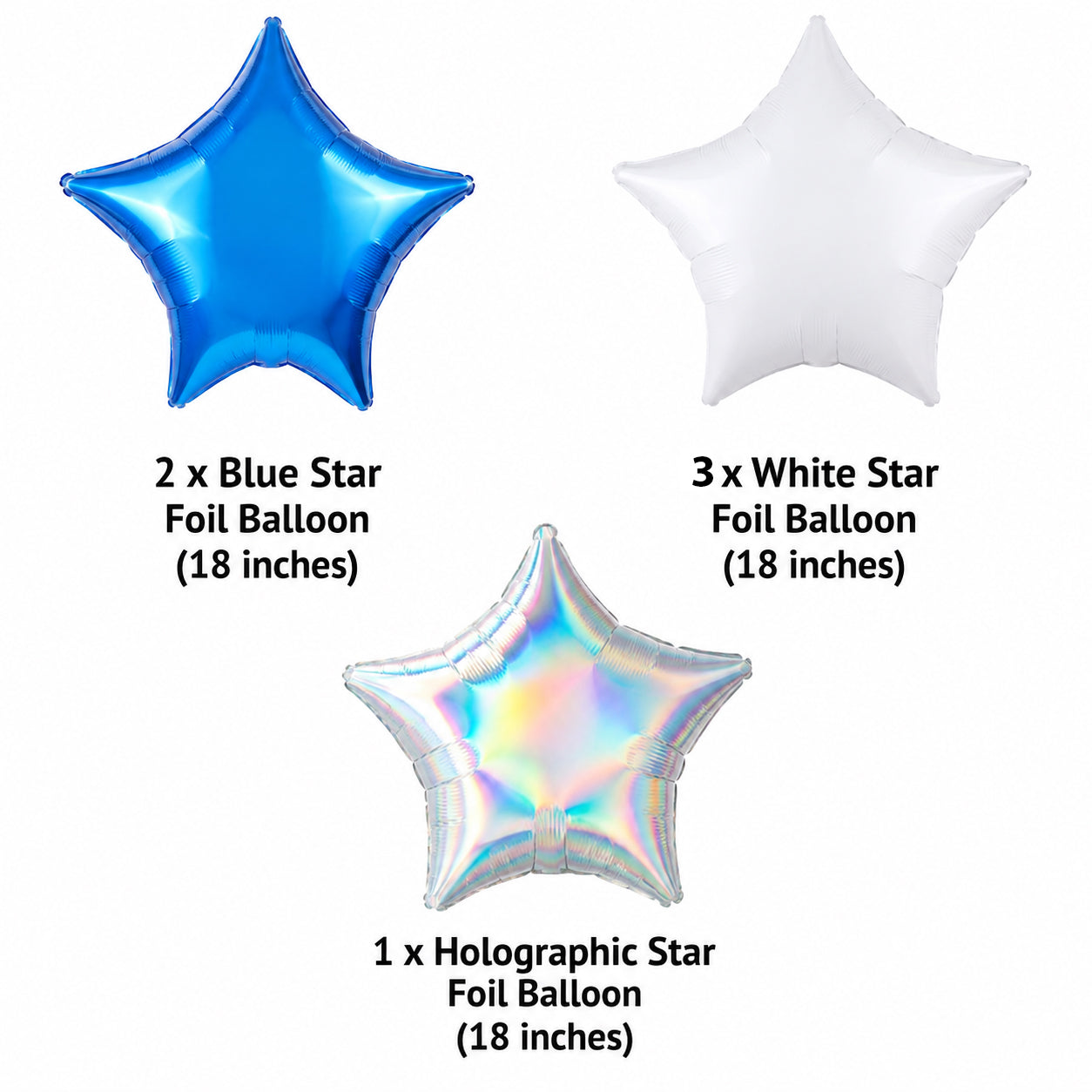 Go Blue Jays! Balloon Bouquet with Star Foil Balloons 6-pk