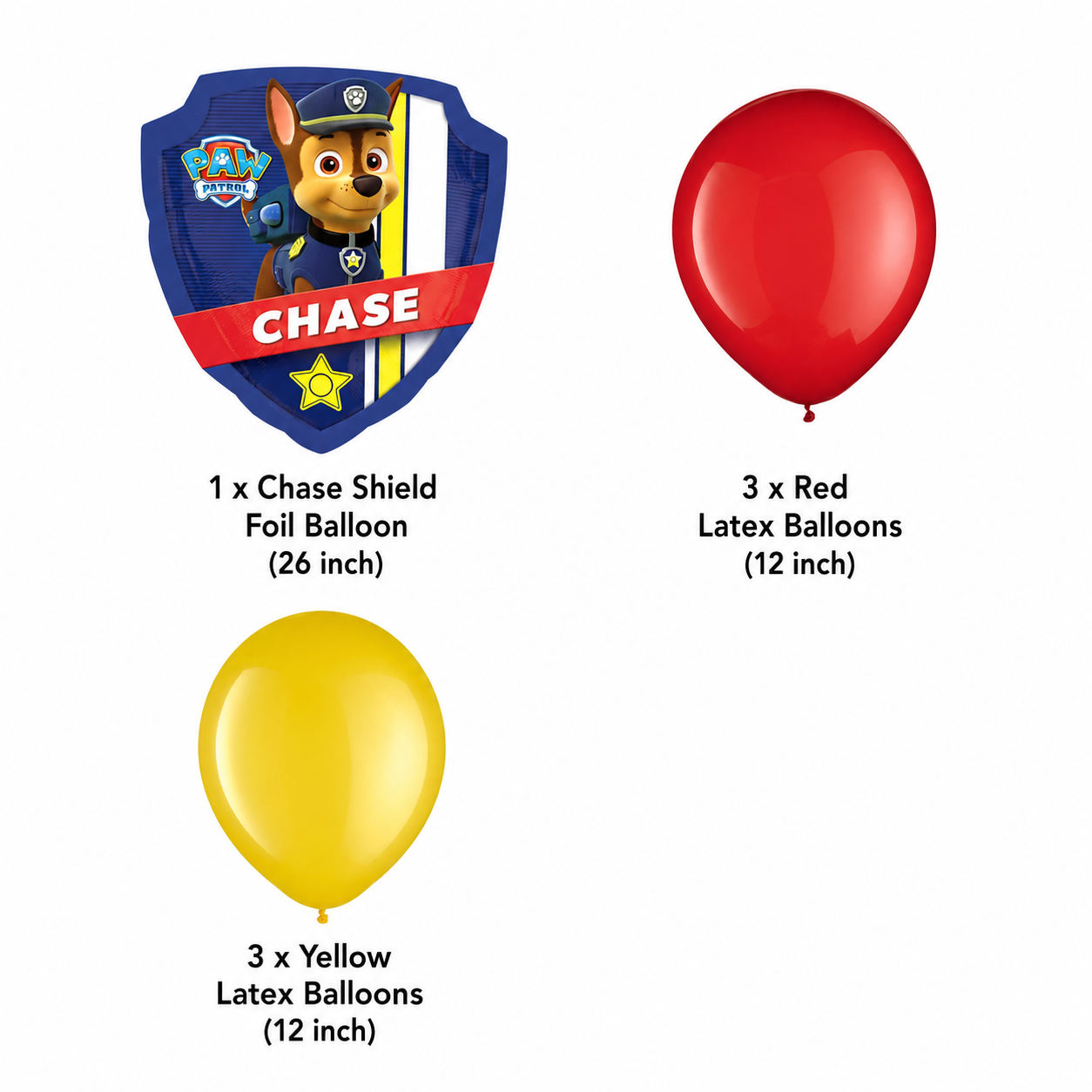 PAW Patrol Marshall Supershape Balloon Bouquet with Latex Balloons 7-pk