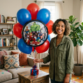 Avengers Balloon Bouquet with Latex Balloons 10-pk