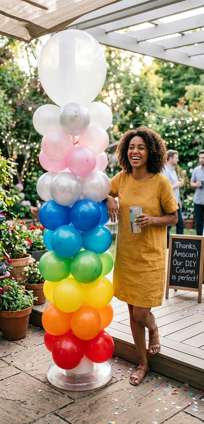 Balloon Column Kit Stand 7.5-ft 23-pk