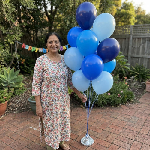 Blue Jays Celebration Balloon Bouquet with Latex Balloons 10-pk