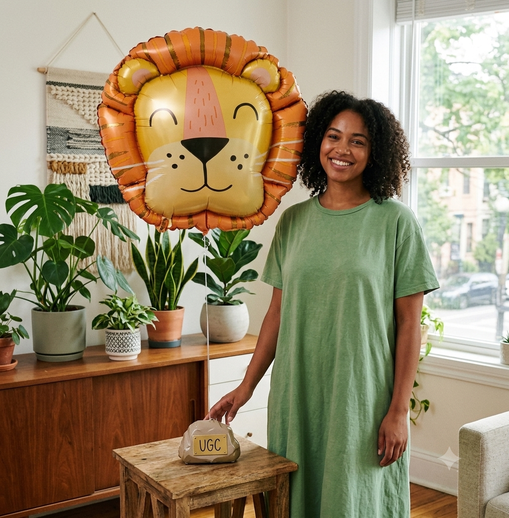 Get Wild Lion Satin Foil Balloon 28-in