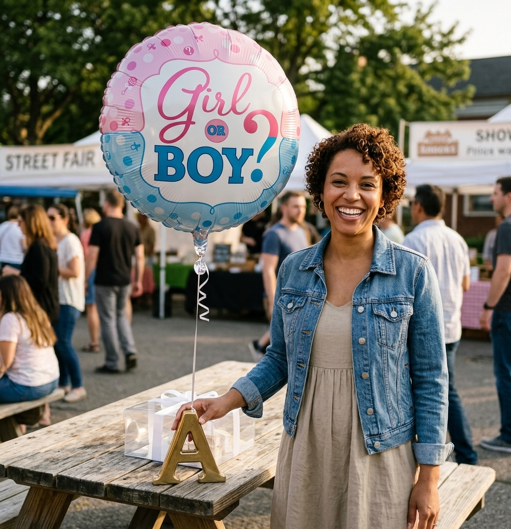 Girl or Boy? Round Satin Foil Balloon 18-in