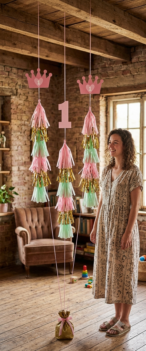 1 Fringe String Hanging Decorations 14-in