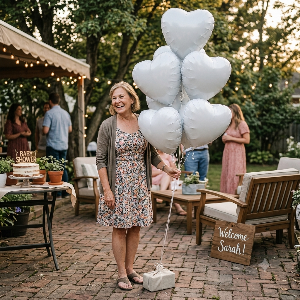 Heart Foil Balloon Bouquet 4-pk