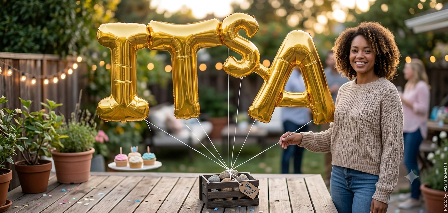 It's A Letters Satin Foil Balloon 20x9-in