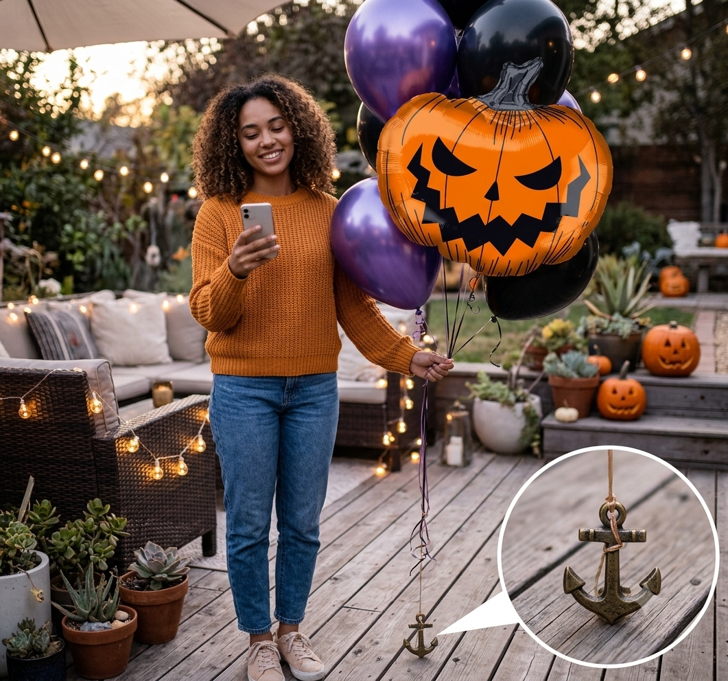 Jack-O'-Lantern Satin Foil Balloon 29-in