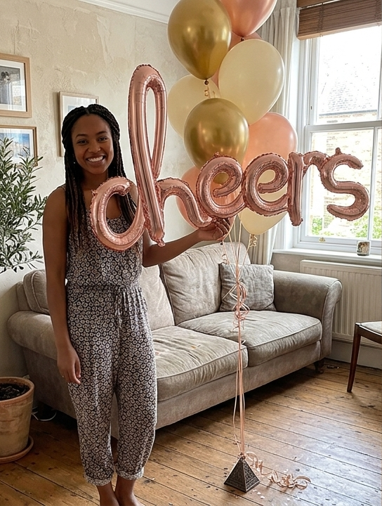 Cheers Cursive Letters Satin Foil Balloon 40x21-in