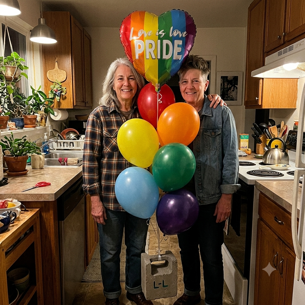 Love is Love Pride Balloon Bouquet with Latex Balloons 7-pk