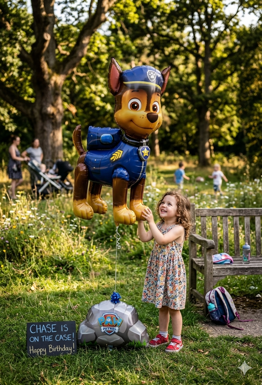 Nickelodeon PAW Patrol Chase Dog Satin Giant Gliding Air-Walker Foil Balloon 54-in