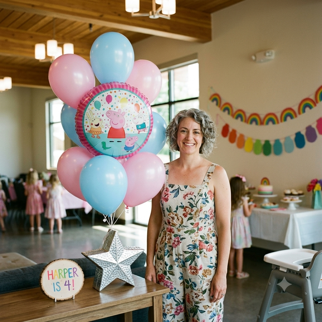Peppa Pig Balloon Bouquet with Latex Balloons 10-pk