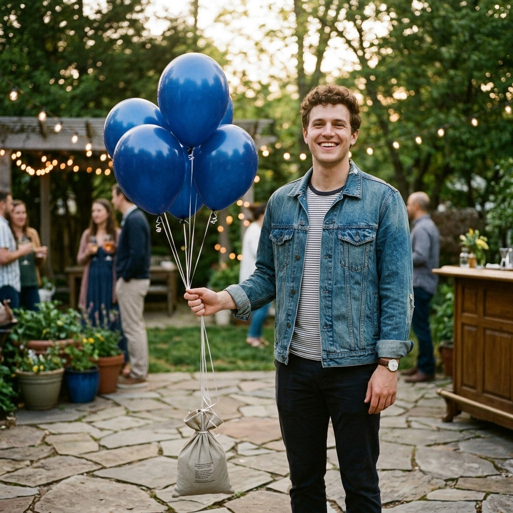 Round Latex Balloon Bouquet 4-pk