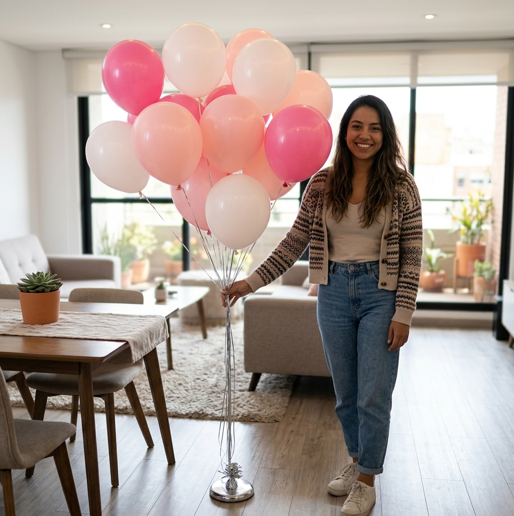 Round Latex Balloon Bouquet 10-pk