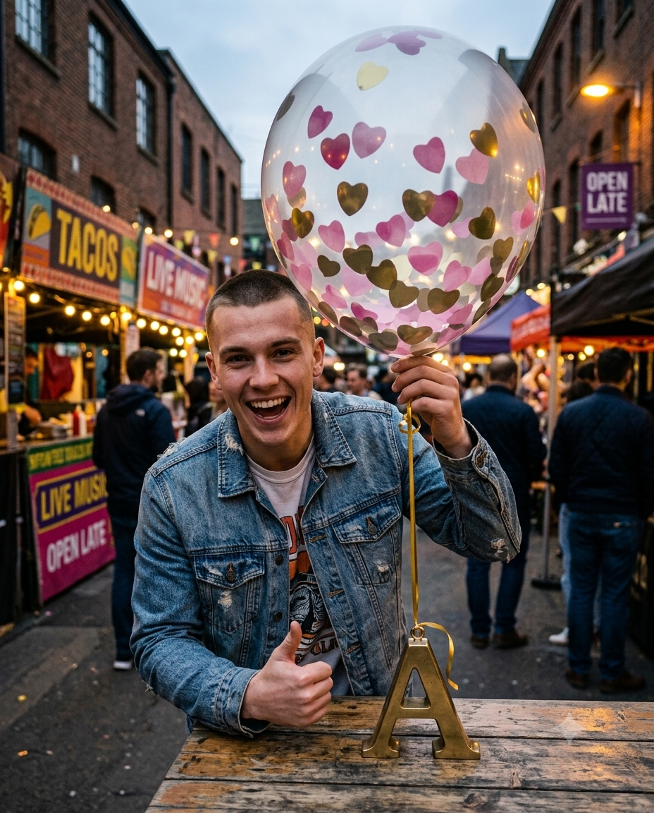 Round Transparent Confetti Latex Balloons 12-in Helium
