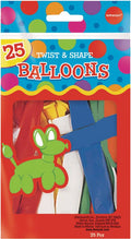 Latex Animal Twist & Shape Balloons 11-in 25pk