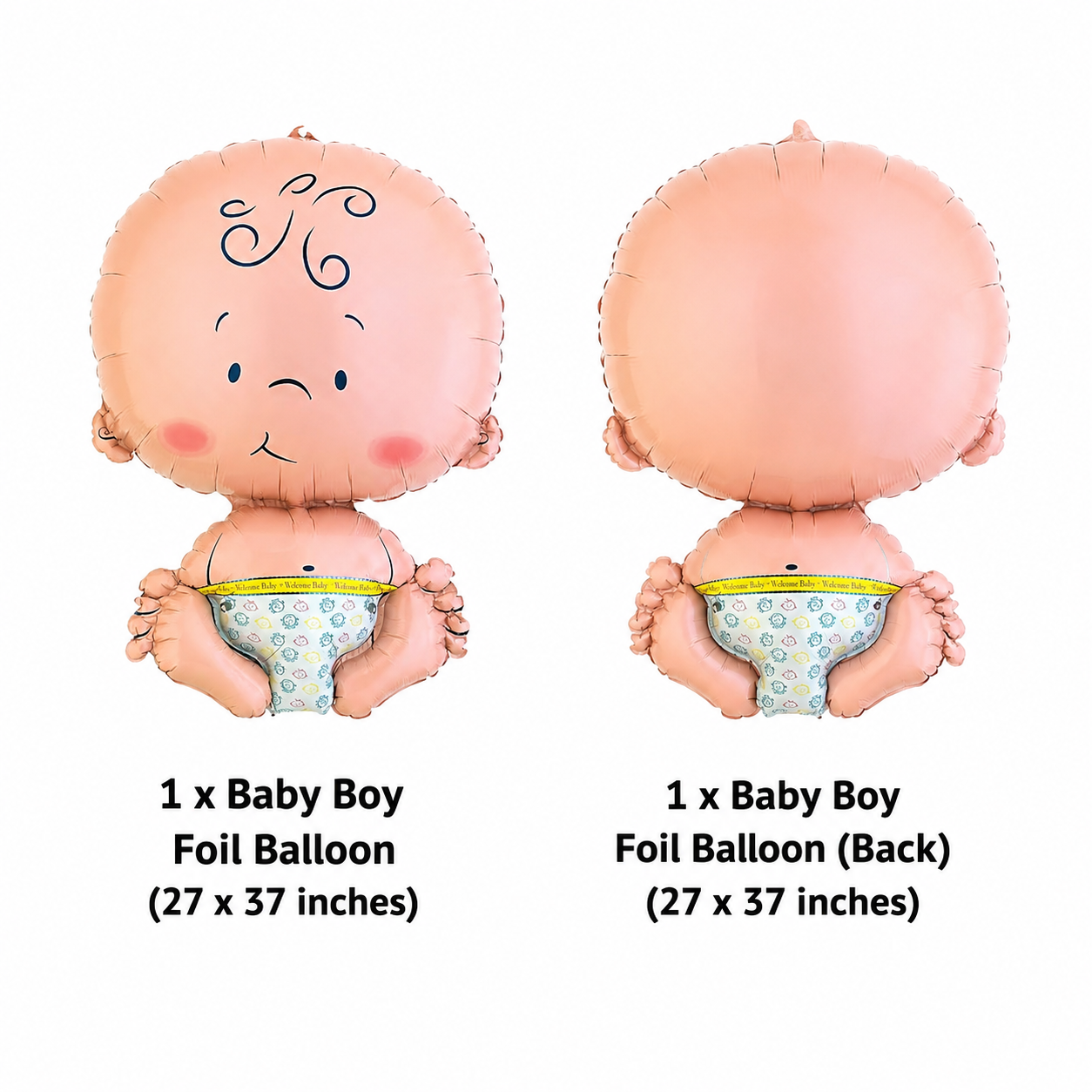 Welcome Baby Baby Satin Foil Balloon 26-in
