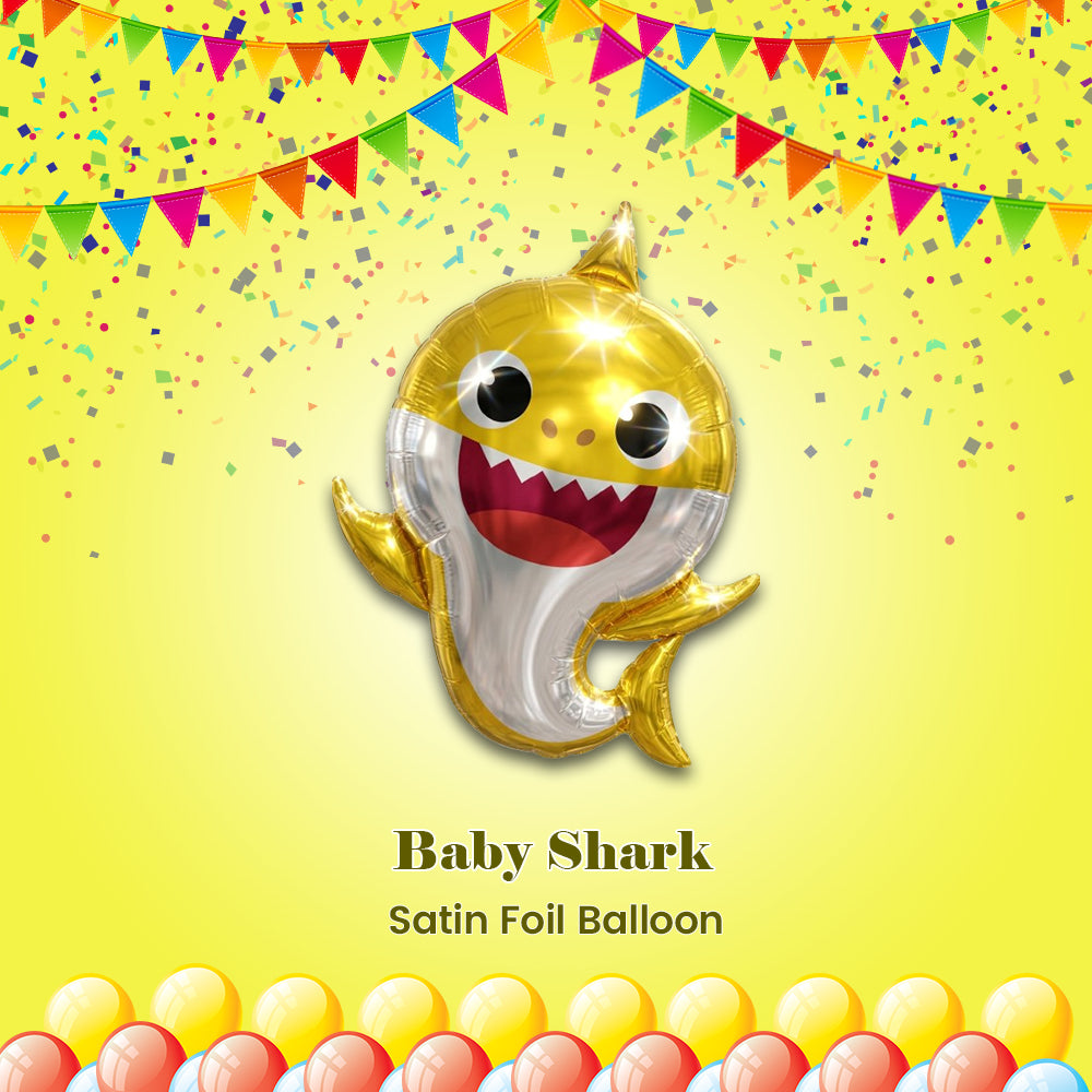 Baby Shark Satin Foil Balloon 36-in