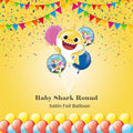 Baby Shark Round Satin Foil Balloon Bouquet 5-pk