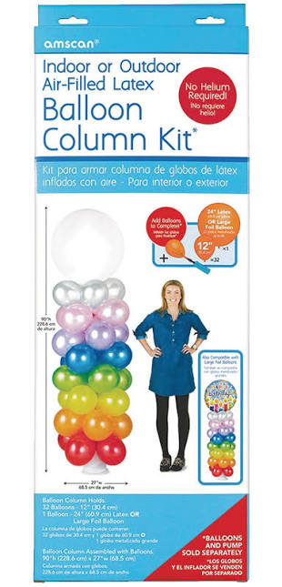 Balloon Column Kit Stand 7.5-ft 23-pk