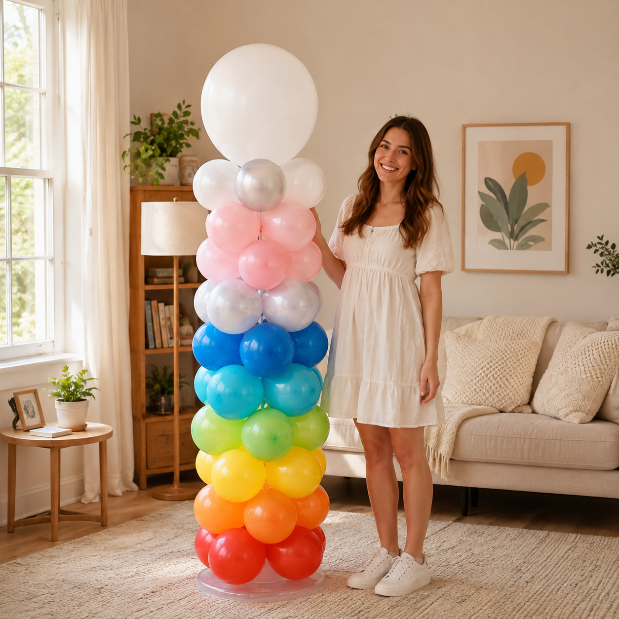 Balloon Column Kit Stand 7.5-ft 23-pk