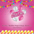 Barbie Malibu Supershape Balloon Bouquet with Latex Balloons 7-pk