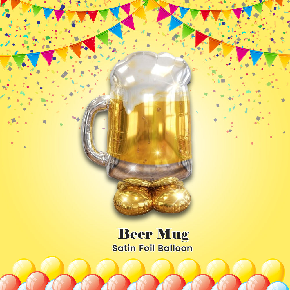 Beer Mug Satin Foil Balloon 48-in