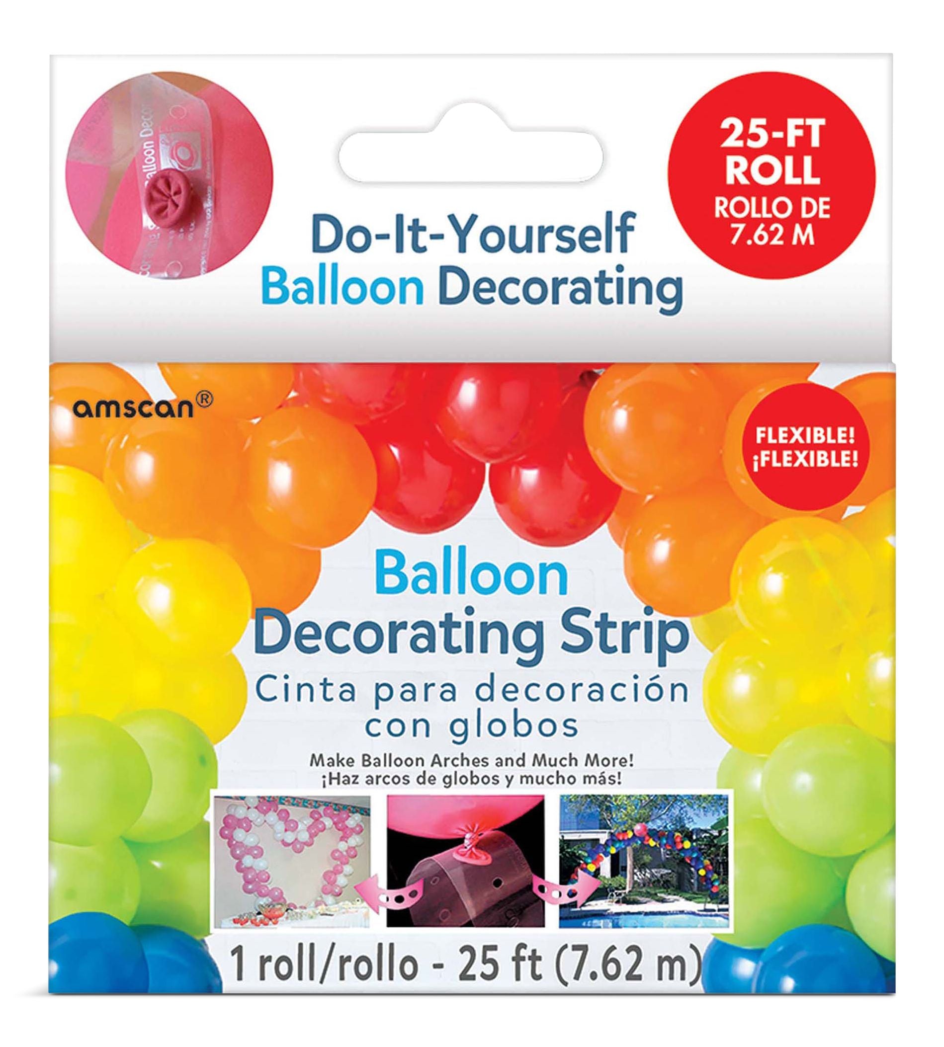 DIY Customizable Balloon Decorating Strip Roll 25-ft
