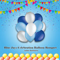 Blue Jays Celebration Balloon Bouquet with Latex Balloons 10-pk