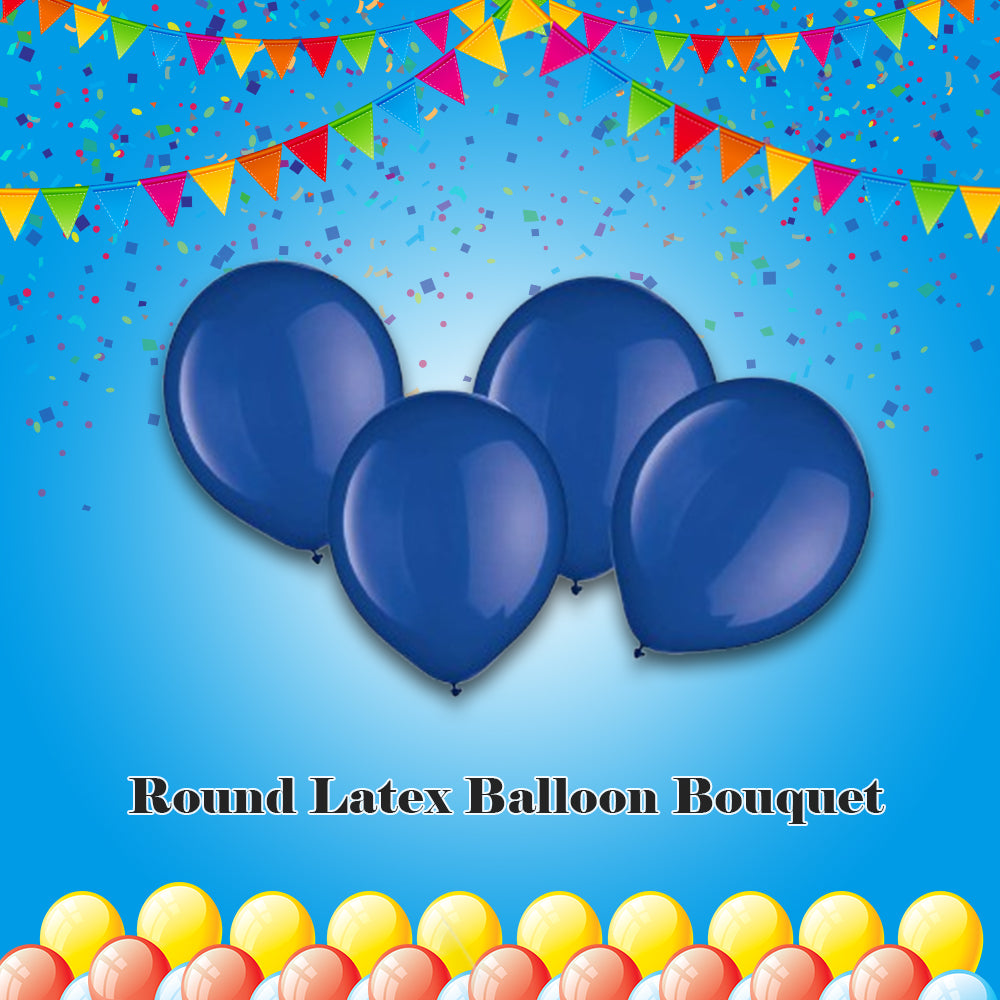 Round Latex Balloon Bouquet 4-pk