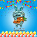 Bunny Rabbit Satin Foil Balloon 33-in