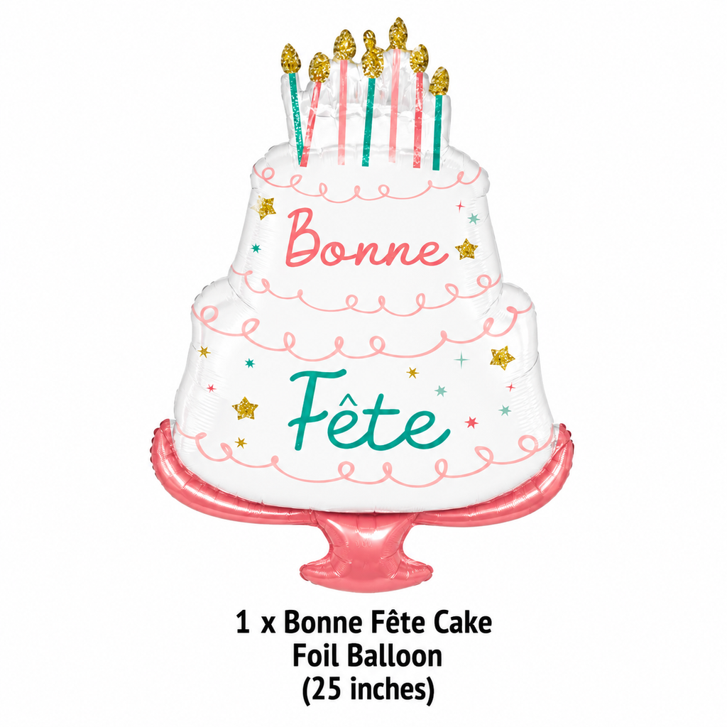 Happy Cake Day Happy Birthday Birthday Cake Satin Foil Balloon 28-in