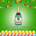 For Vintage Good Times Champagne Bottle Satin Foil Balloon 36-in
